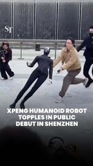 Xpeng robot falls in public debut in Shenzhen