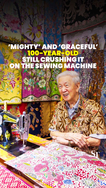 100-year-old Singaporean still crushing it on the sewing machine