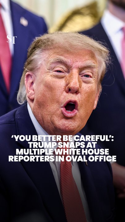 Trump loses his cool at White House correspondents during Oval Office Q&A
