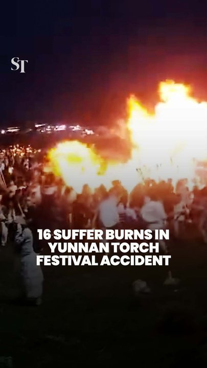 16 suffer burns during Torch Festival in Yunnan