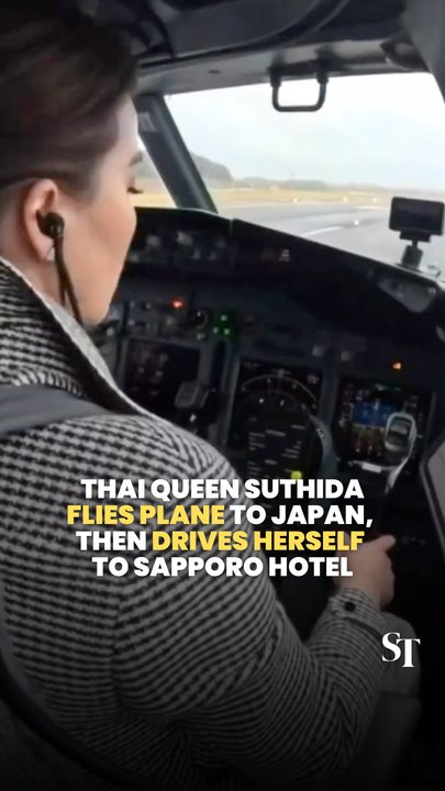 Independent woman: Thai Queen Suthida pilots plane to Sapporo, then drives herself to hotel