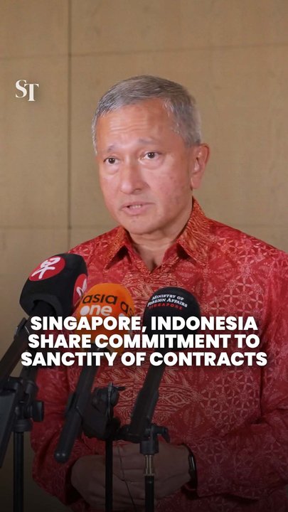 Singapore and Indonesia are committed to contractual obligations: Vivian Balakrishnan