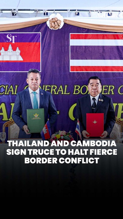 Thailand and Cambodia sign truce to halt fierce border conflict