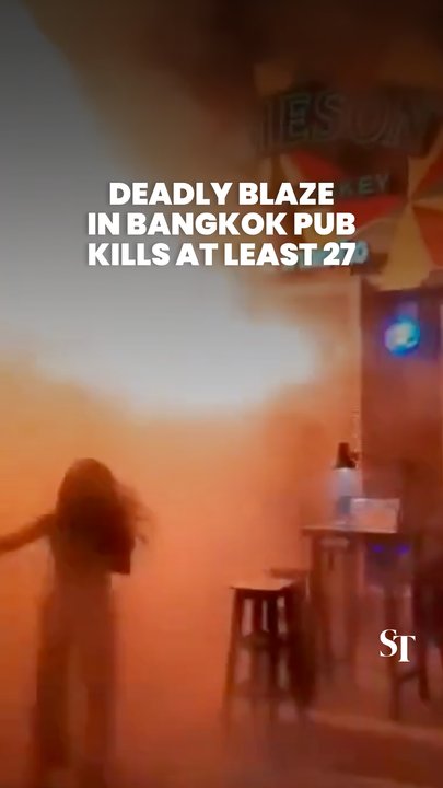 At least 27 dead after explosive Bangkok bar fire