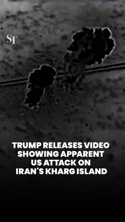 Trump releases surveillance footage of apparent US bombing of Iran’s Kharg Island