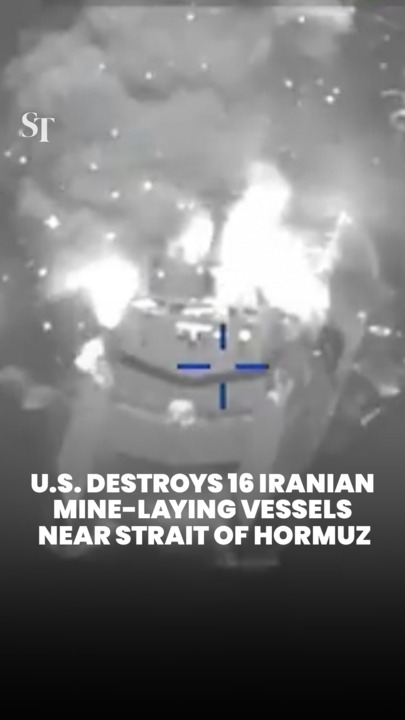 US destroys 16 Iranian mine-laying vessels near Strait of Hormuz