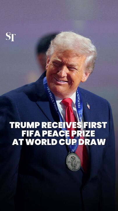 Trump receives first FIFA peace prize at World Cup draw