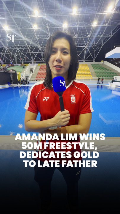Amanda Lim wins 50m freestyle, dedicates gold to late father