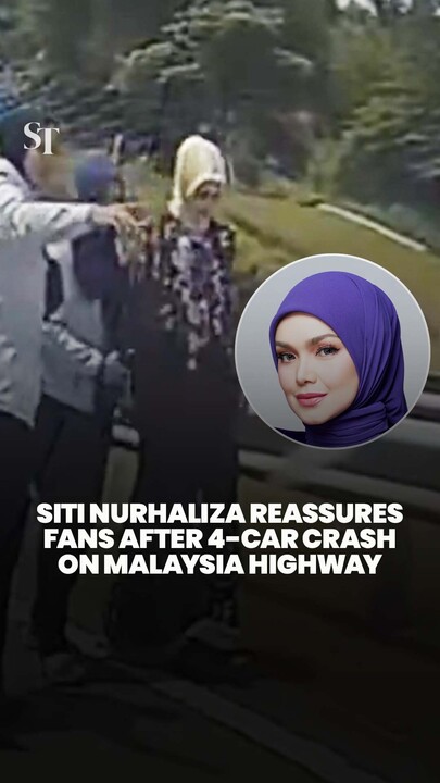 Siti Nurhaliza reassures fans after 4‑car crash on Malaysia highway