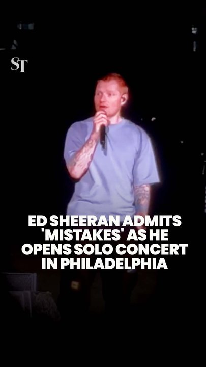 Ed Sheeran admits 'mistakes' as he addresses Macklemore controversy at Philadelphia show