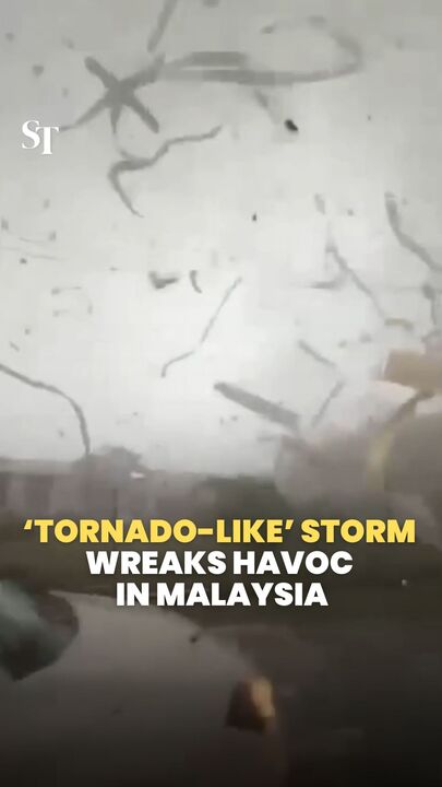 ‘Tornado-like’ storm wreaks havoc in Malaysia