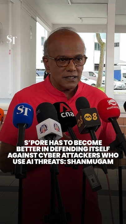 Shanmugam on S’pore better defending itself against cyber attackers who use AI threats