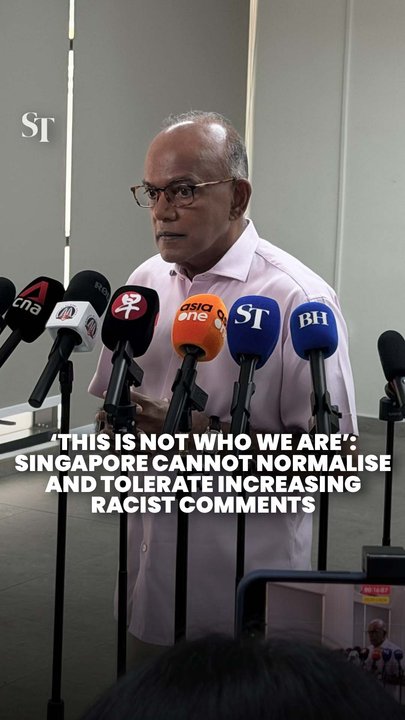 Racist comments should not be tolerated and normalised in S’pore: Shanmugam