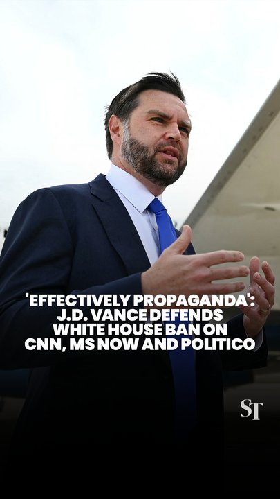 J.D. Vance defends White House media ban on CNN, MS NOW and Politico