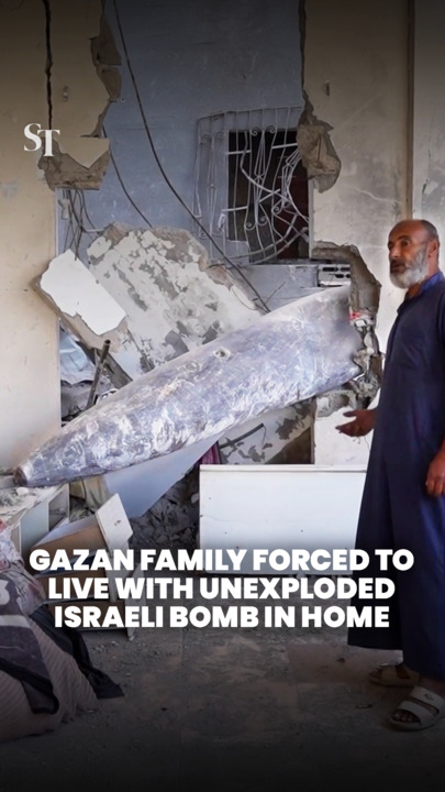 Gazan family forced to live with unexploded Israeli bomb in home