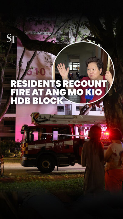 Residents recount fire at Ang Mo Kio HDB block