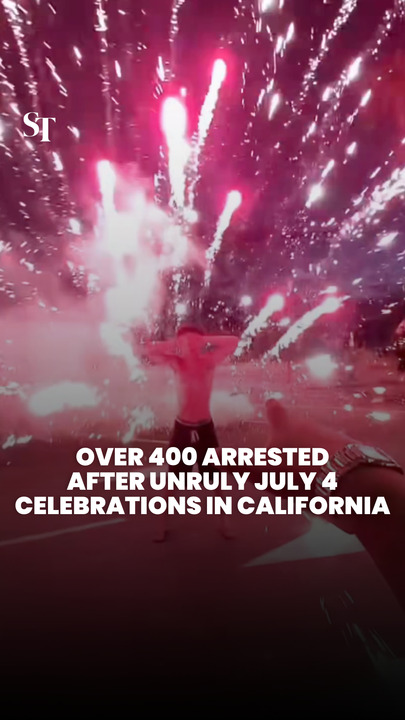 Over 400 people arrested, including minors, after chaotic July 4 celebrations in California