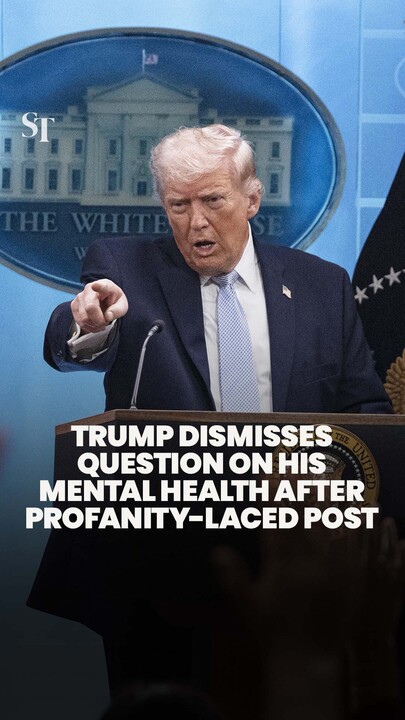 Trump on his mental health after profanity-laced Truth Social post