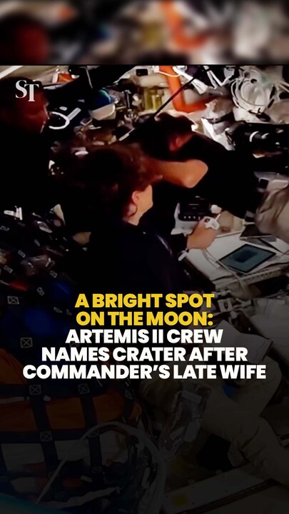 In an emotional moment, Artemis II crew names moon crater after commander’s late wife