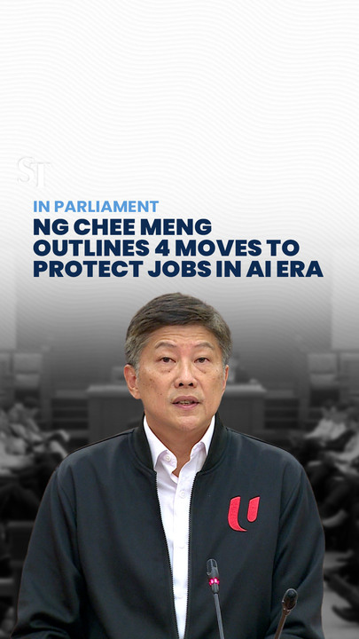 Labour chief Ng Chee Meng opens parliamentary motion on AI transition with no jobless growth