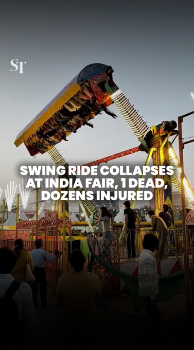 Swing ride collapses at India fair, 1 dead, dozens injured
