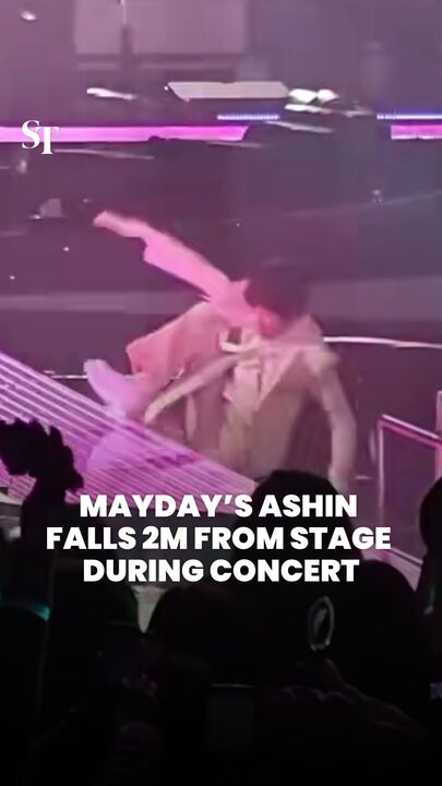 Mayday’s Ashin falls 2m from stage during concert
