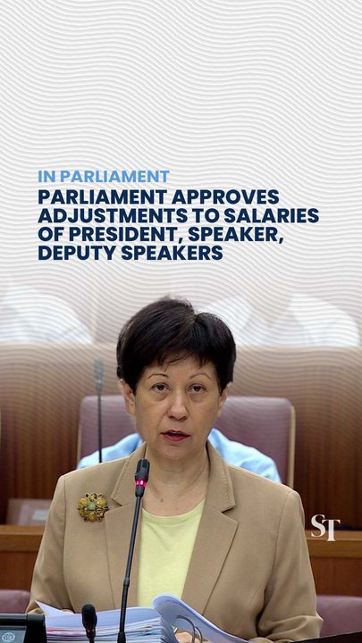 House approves salary adjustments for S’pore President, Speaker, Deputy Speakers