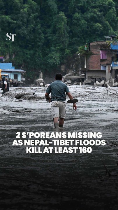 Rescue crews scramble after Nepal-Tibet floods kill at least 160
