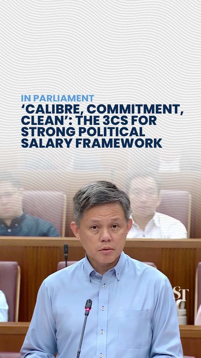 Political salaries ‘should be clearly linked to performance’: Chan Chun Sing