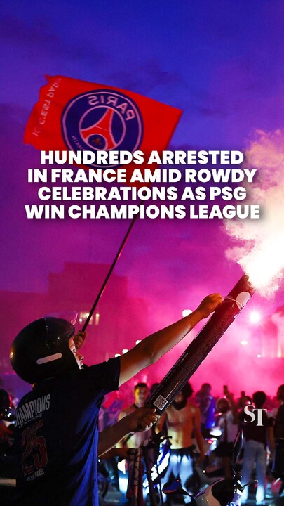 Hundreds arrested in France amid rowdy celebrations for PSG’s Champions League win