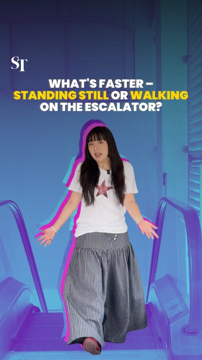 The escalator problem: Walking on 1 side vs standing still on both sides