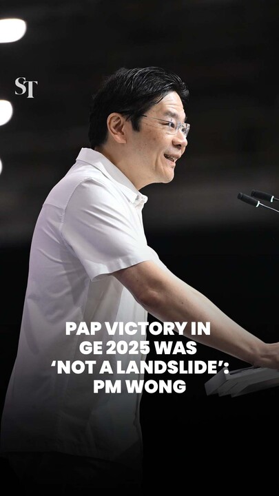PAP victory in GE 2025 was ‘not a landslide’: PM Wong