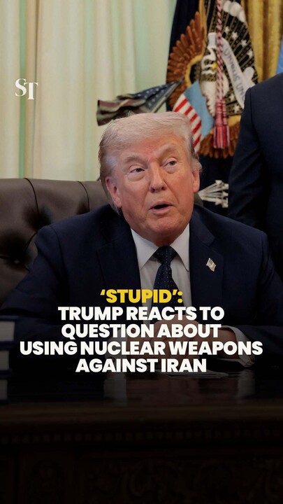 Trump says US will not use nuclear weapons against Iran