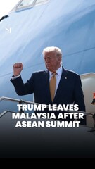 Trump departs Malaysia after Asean Summit, with Japan as his next stop
