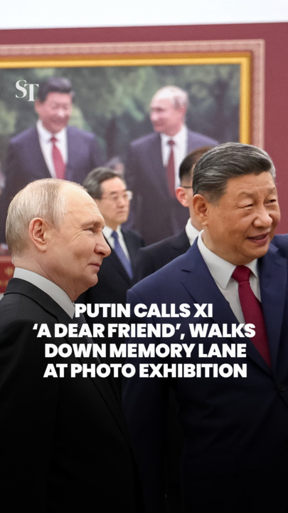 Putin and Xi revisit photos from their younger days and reflect on their friendship 