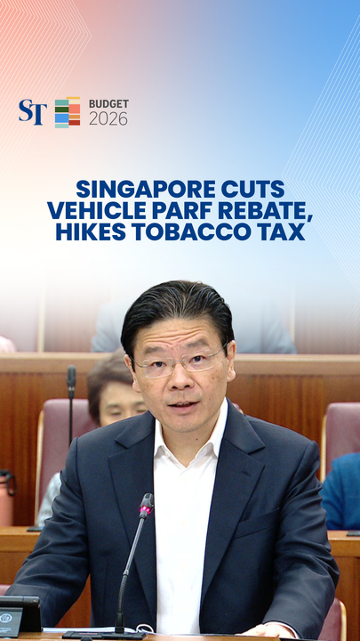 PM Wong announces reduced vehicle PARF rebate, 20% hike to tobacco tax | Budget 2026