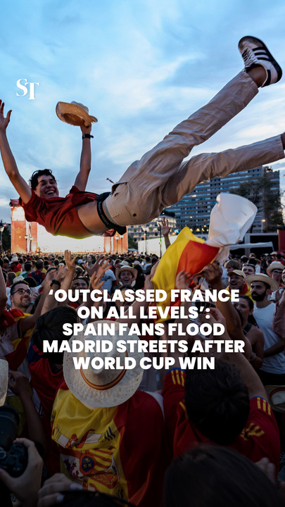 Spain fans flood Madrid streets to celebrate World Cup semi-final win over France