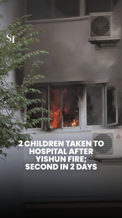 2 children taken to hospital after second fire in Yishun in 2 days