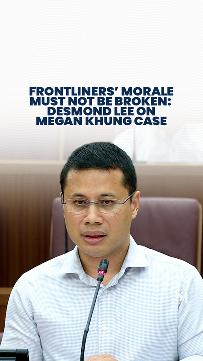Frontliners’ morale must not be broken: Desmond Lee on Megan Khung case