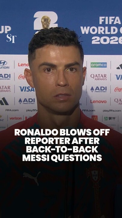 Ronaldo has zero patience for Messi questions at World Cup