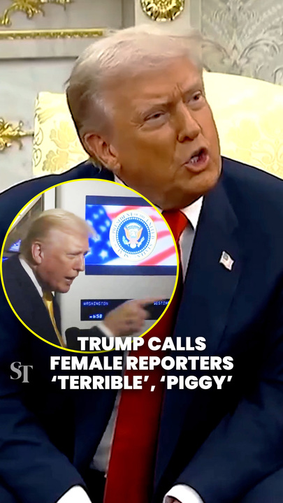 Trump lashes out at female reporters over Epstein questions