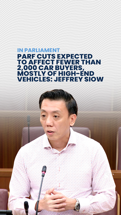 PARF cuts expected to affect fewer than 2,000 car buyers, mostly of high-end vehicles: Jeffrey Siow