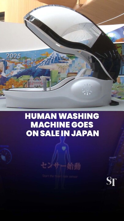 Human washing  machine goes  on sale in Japan