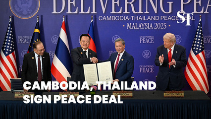 Witnessed by Trump, Cambodia and Thailand sign peace deal