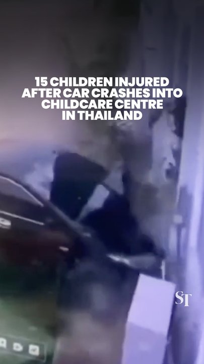 15 children injured after car crashes into childcare centre in Kanchanaburi, Thailand