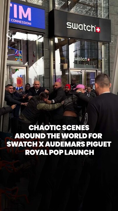 Scuffles, snaking queues and shutdowns for new Audemars Piguet x Swatch watch