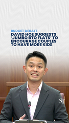 David Hoe suggests ‘jumbo BTO flats’ to encourage Singapore couples to commit to have more kids