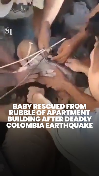 Baby rescued from rubble of apartment building after deadly Colombia earthquake