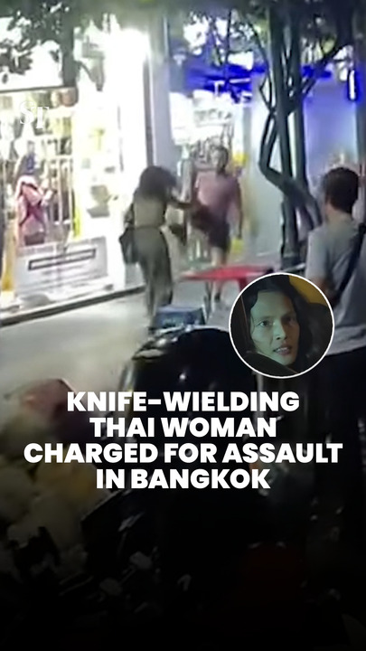 Knife-wielding Thai woman charged for assault in Bangkok