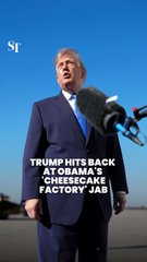 Trump fires back at Obama for comparing White House to a Cheesecake Factory